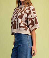 Gigio - Geometric Print Sweater
