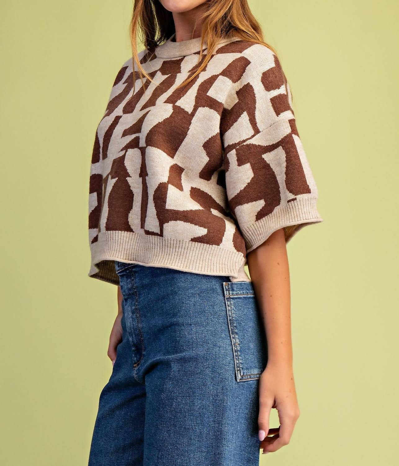 Gigio - Geometric Print Sweater