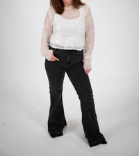 Idem Ditto - Diagonal Sequin Crop Top