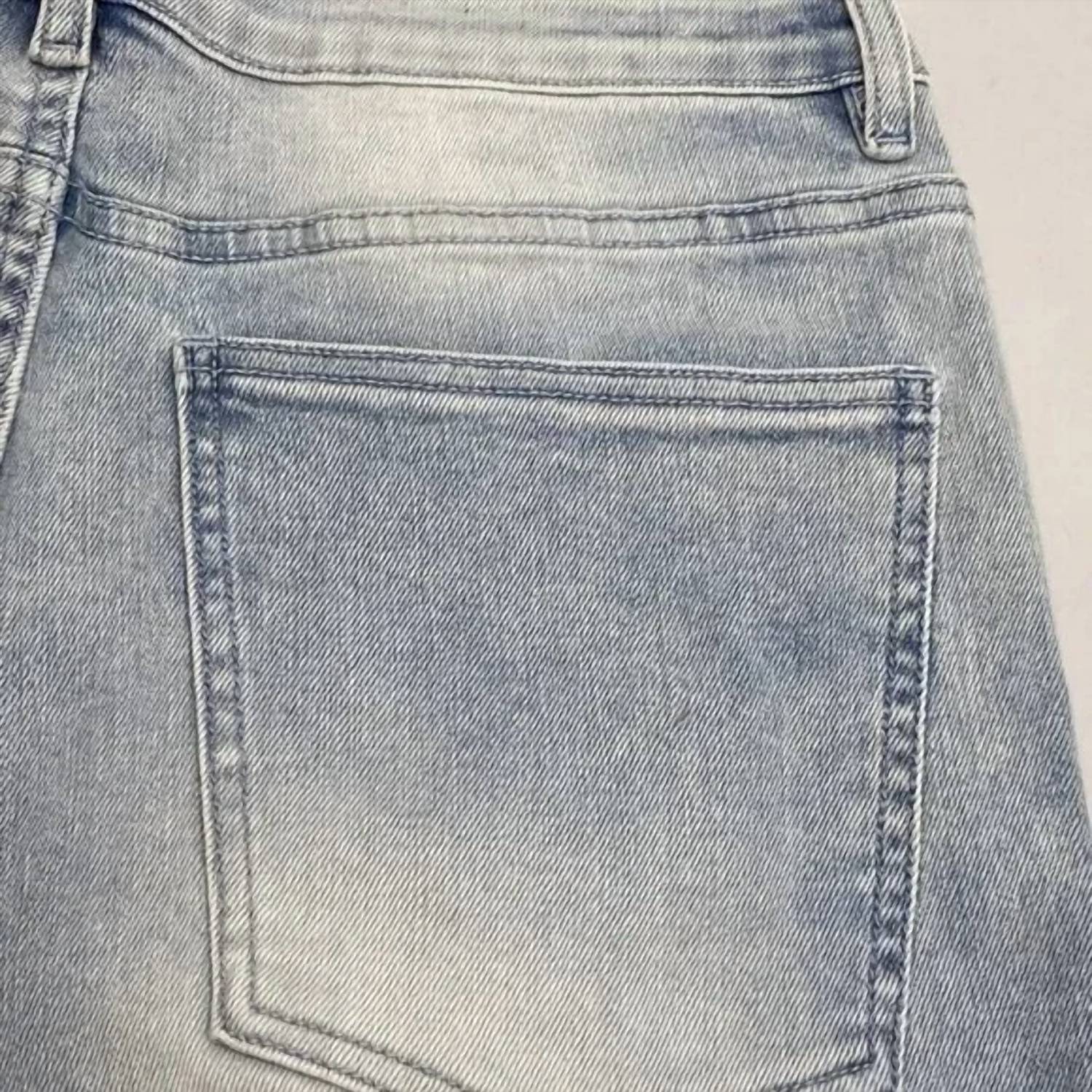 Laurenelle Men's Logo Stripe Tapered Jeans in blue - men's jeans - view 4
