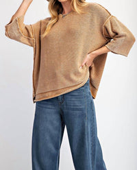 Easel - Mineral Washed Knit Sweater