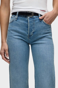 Hudson - Rosie High Rise Wide Leg Ankle Cuff Jeans