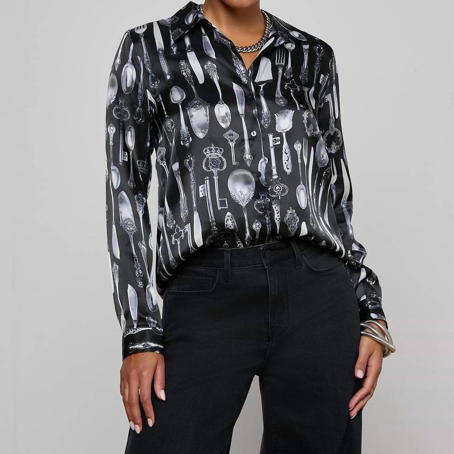 L'Agence - Tyler Silk Blouse
