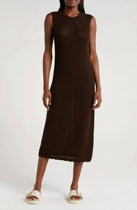 Frame - Sleeveless Knitted Midi Dress