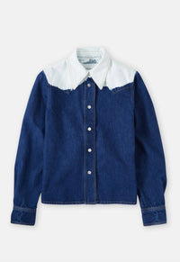Closed - Denim Western Bleached Button Down Shirt