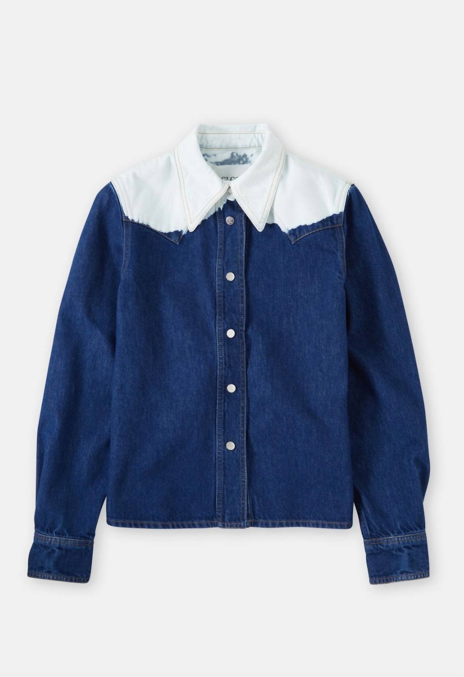 Closed - Denim Western Bleached Button Down Shirt