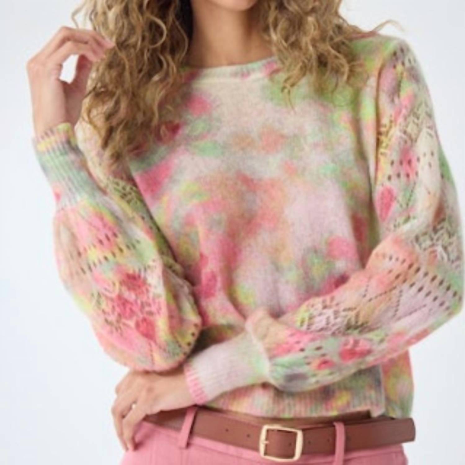 Autumn Cashmere - Crew Neck Combo Sweater