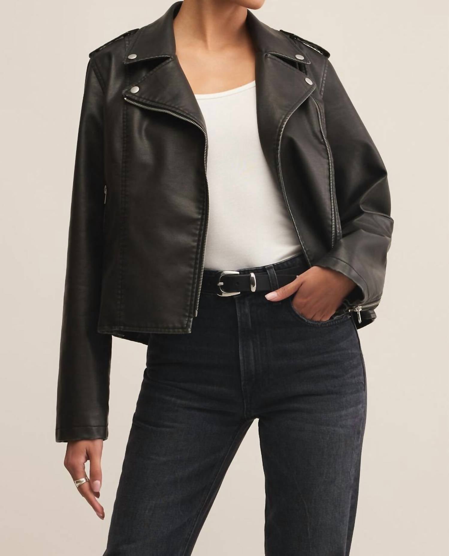 Z Supply - Alchemy Moto Faux Leather Jacket