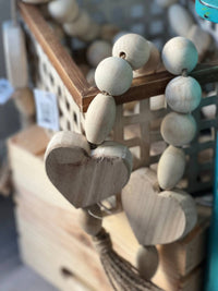 Mudpie - Heart Wood Beads