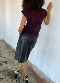 Lola & Sophie - Lenny Vegan Leather Pencil Skirt
