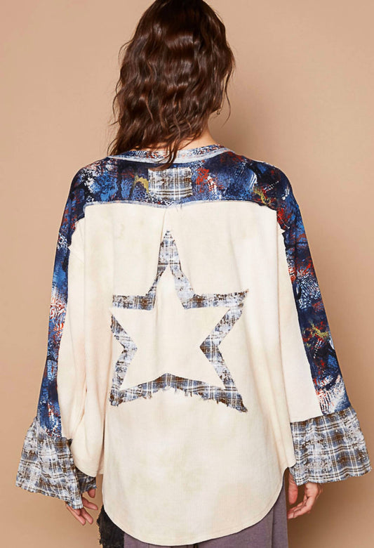 Pol - Riley Ruffle Sleeve Top