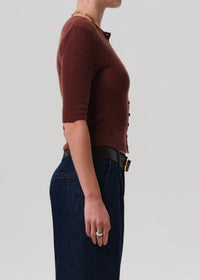 Citizens of Humanity Tabitha Refined Fit Cardigan in torrone - women's cardigan - view 4
