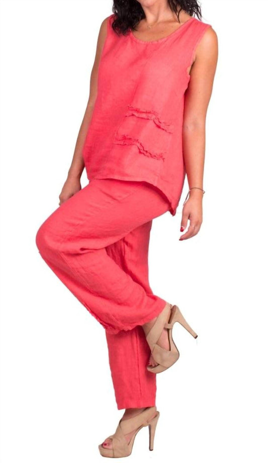 Gigi Moda - Palermo Linen Short Sleeve Top