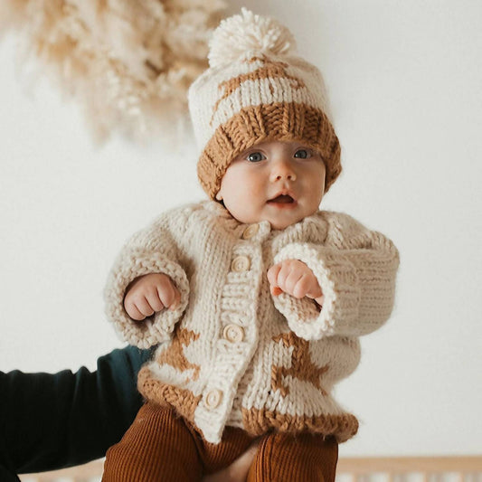 Huggalugs - Baby Girls Or Boys Oh Deer Pompom Hat