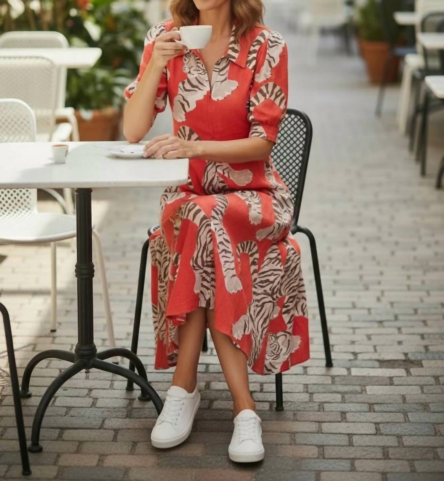 Dizzy-Lizzie - Montauk Tiger Midi Dress