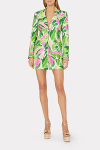 PAINTED BLOOM LINEN SHORT