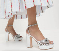 Loeffler Randall - Women's Rivka Leather Knot Platform Sandals