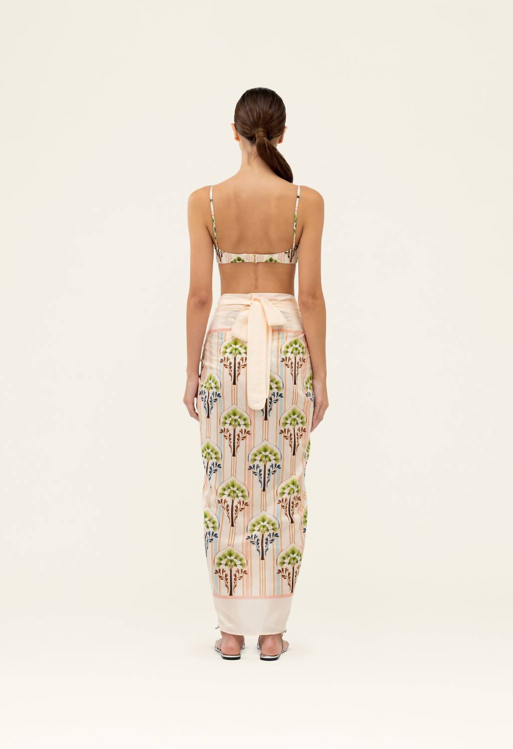 Agua By Agua Bendita - Lavanda Moriche Palm Printed Pareo