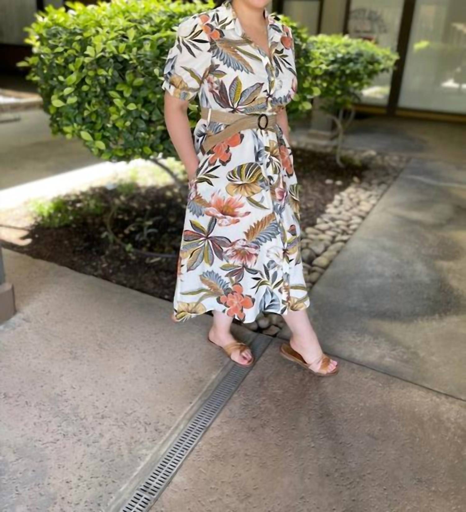 Ellison - Button up Dress with belt