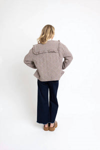 Karlie - Gingham Check Collar Novelty Jacket