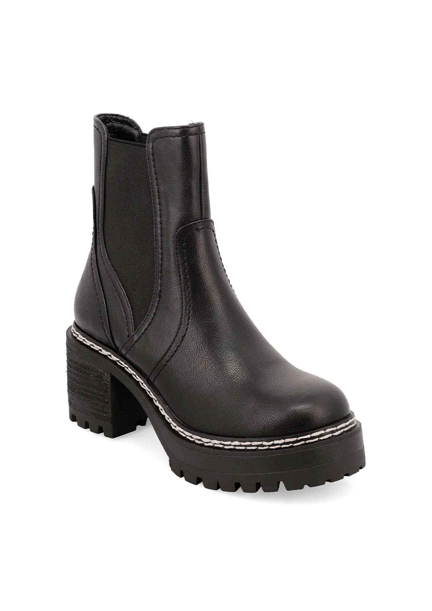 Mia Shoes - Women's Maria Chunky Heeled Bootie