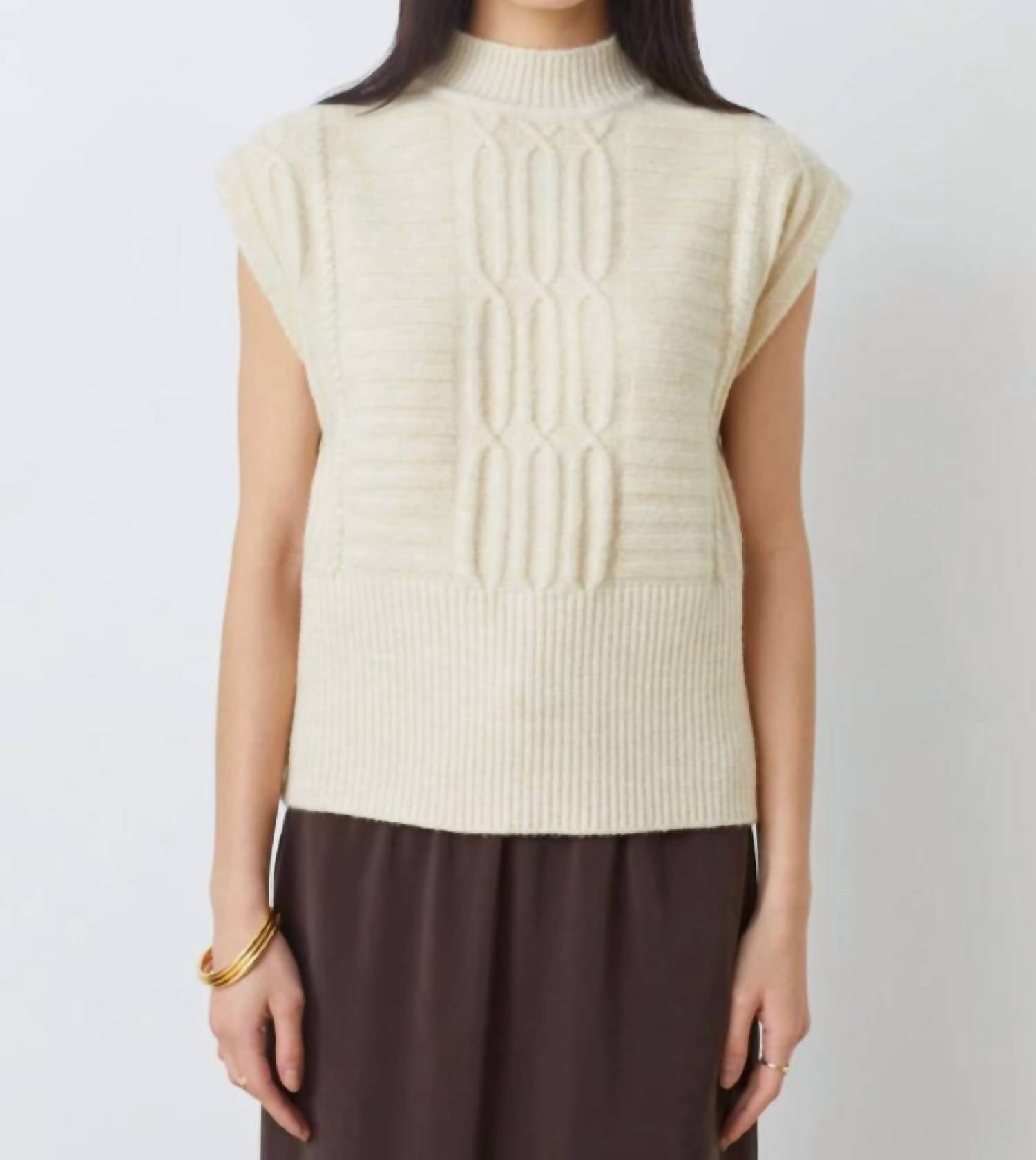 Suncoo - Prusse Mock Neck Sweater