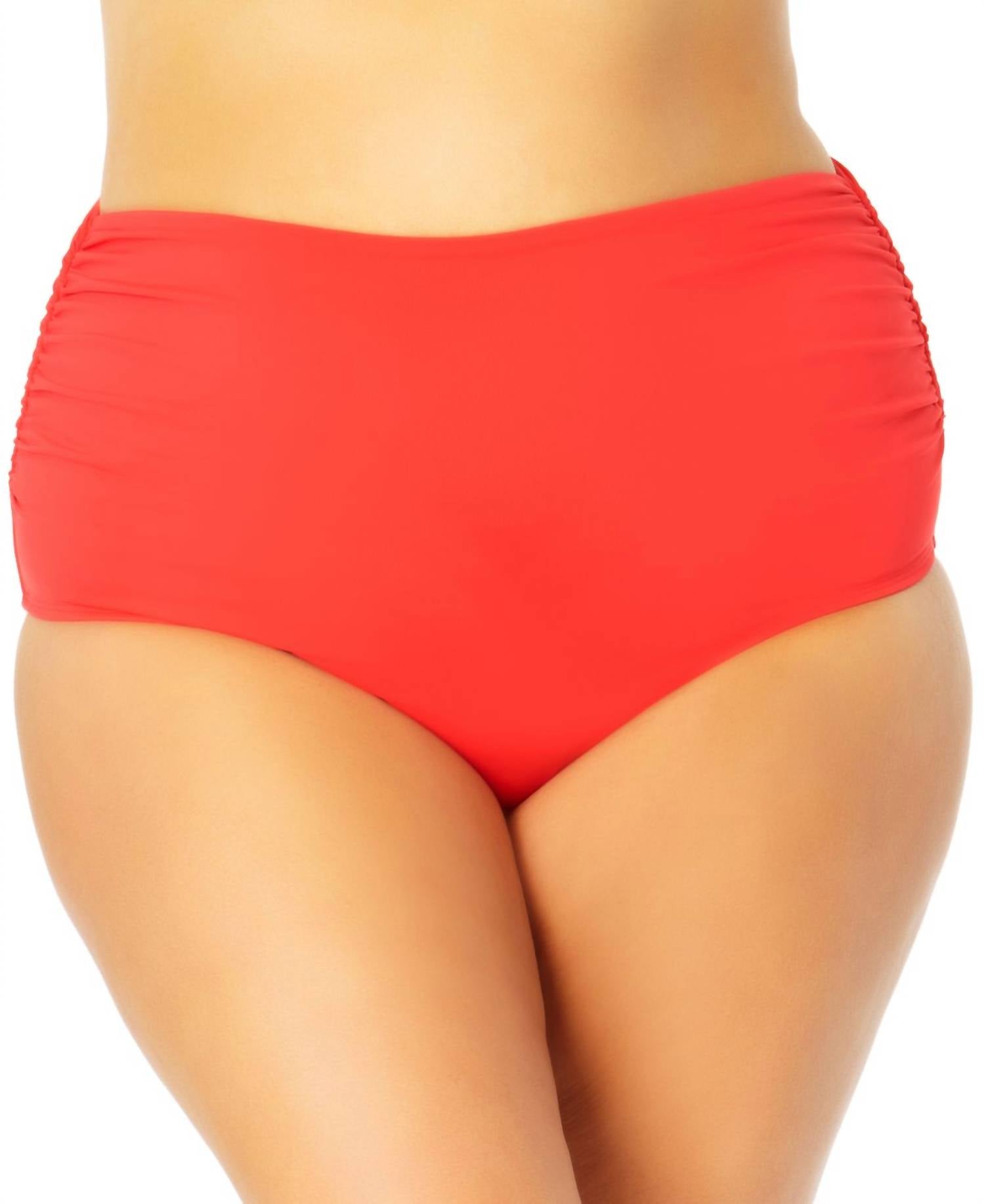 Anne Cole - Women's High-waist Bikini Bottoms - Plus