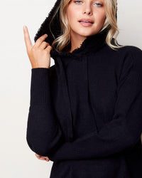 Charlie B - Frost Hoodie Sweater With Side Details