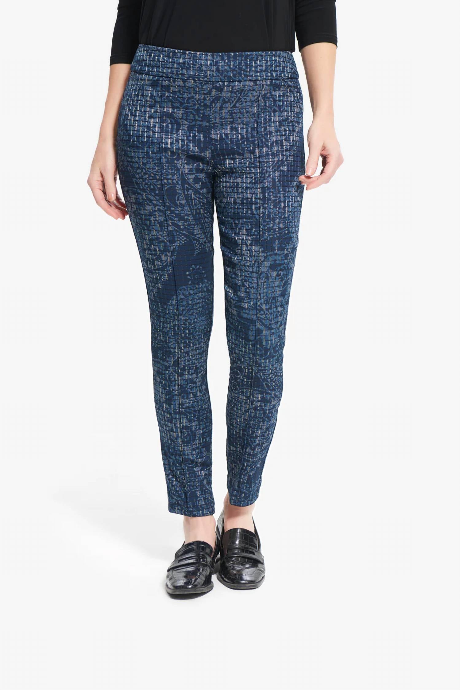 Joseph Ribkoff - Print And Metallic Pant