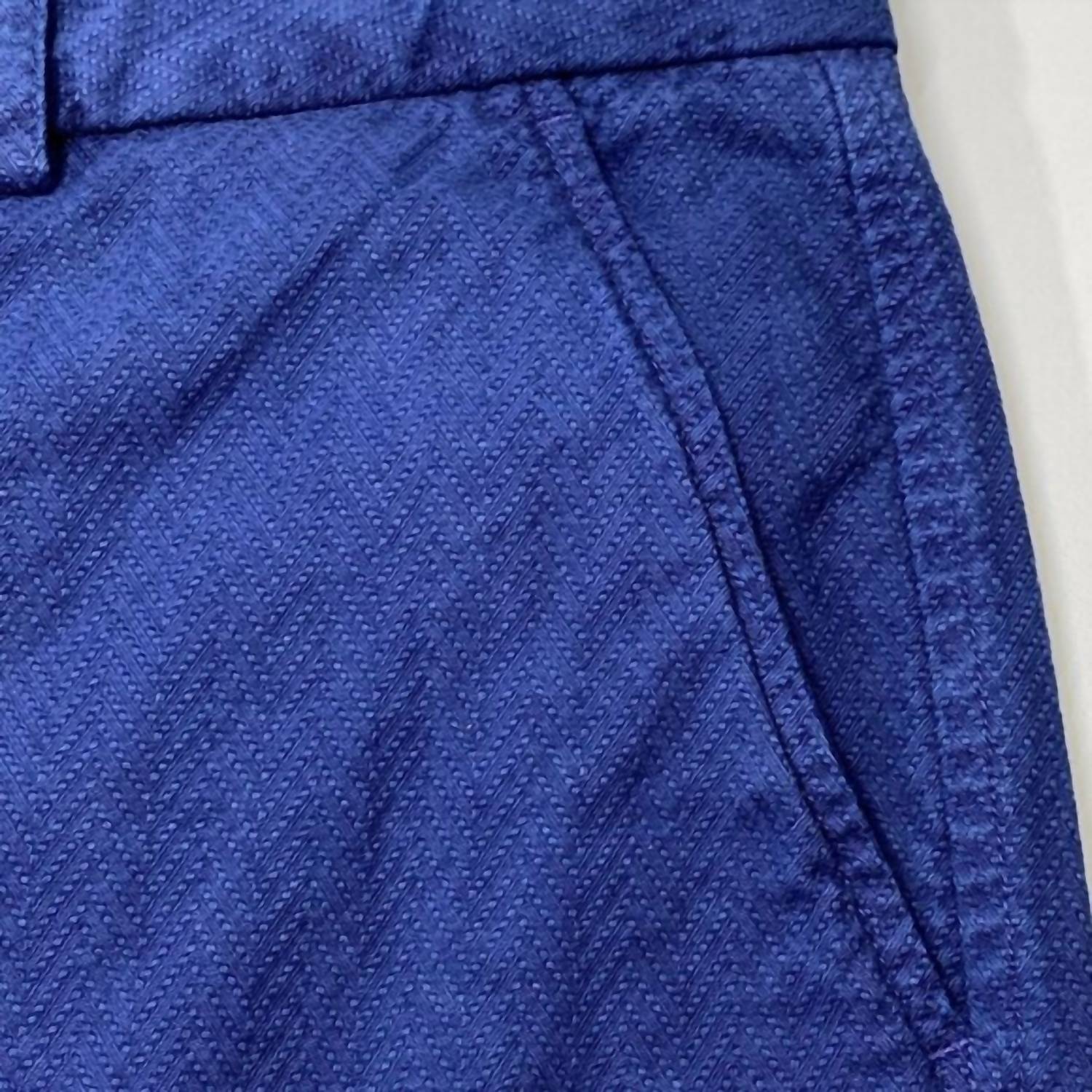 Missoni Men’s Textured Zig Zag Trousers in blue - men's pants - view 4