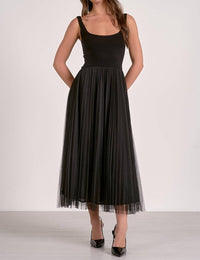 Elan - Tulle Skirt Midi Dress