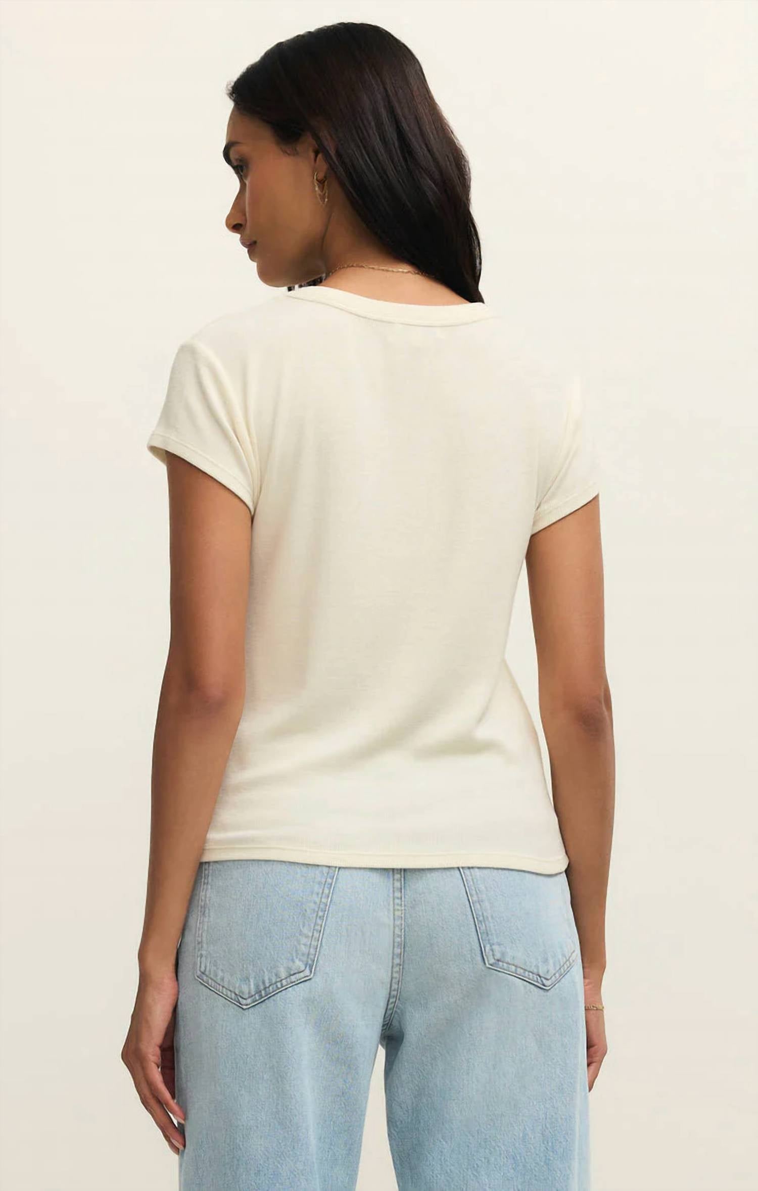 Z Supply - Renae Rib Short Sleeve Top