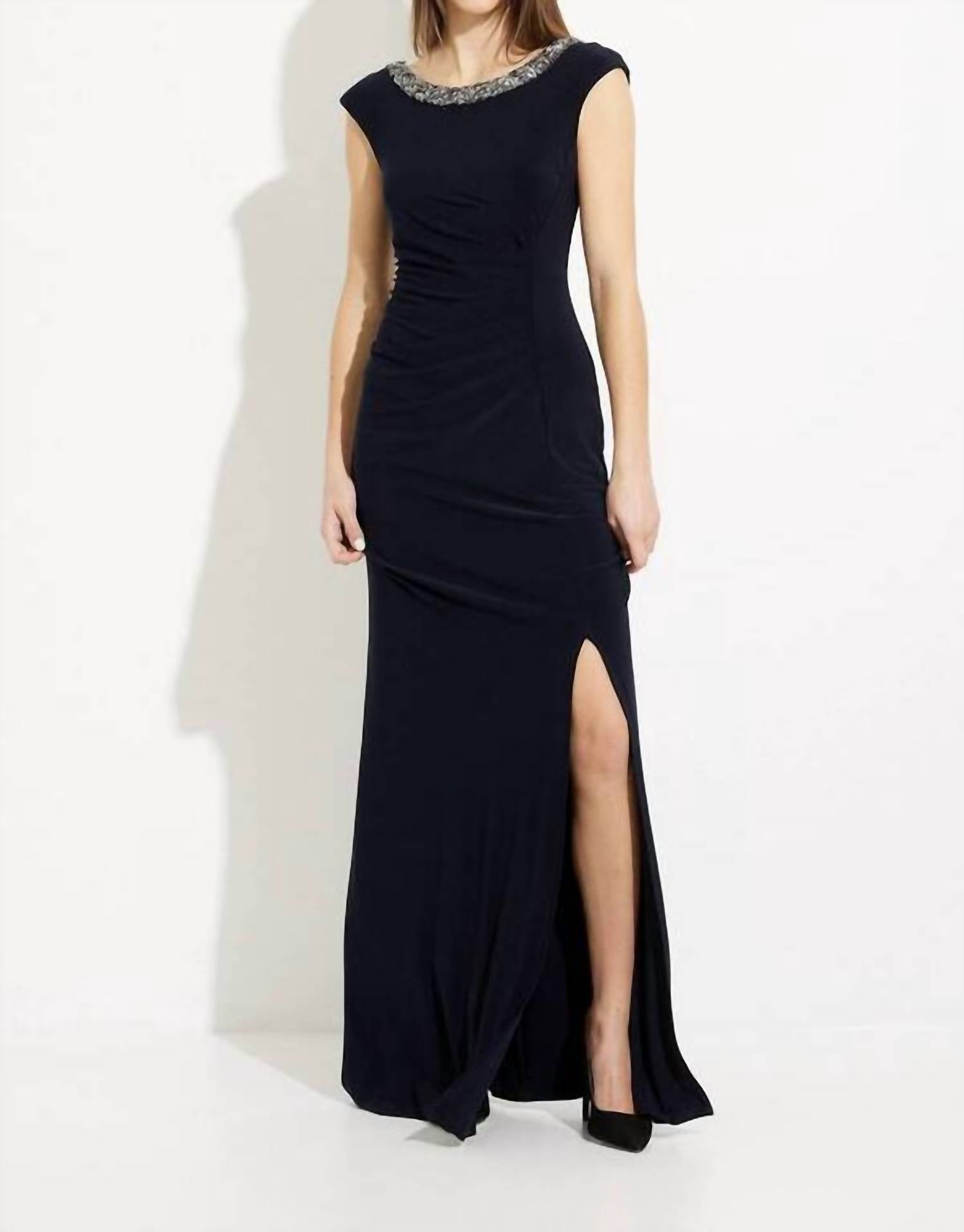 Joseph Ribkoff - Sequined Low Back Dress