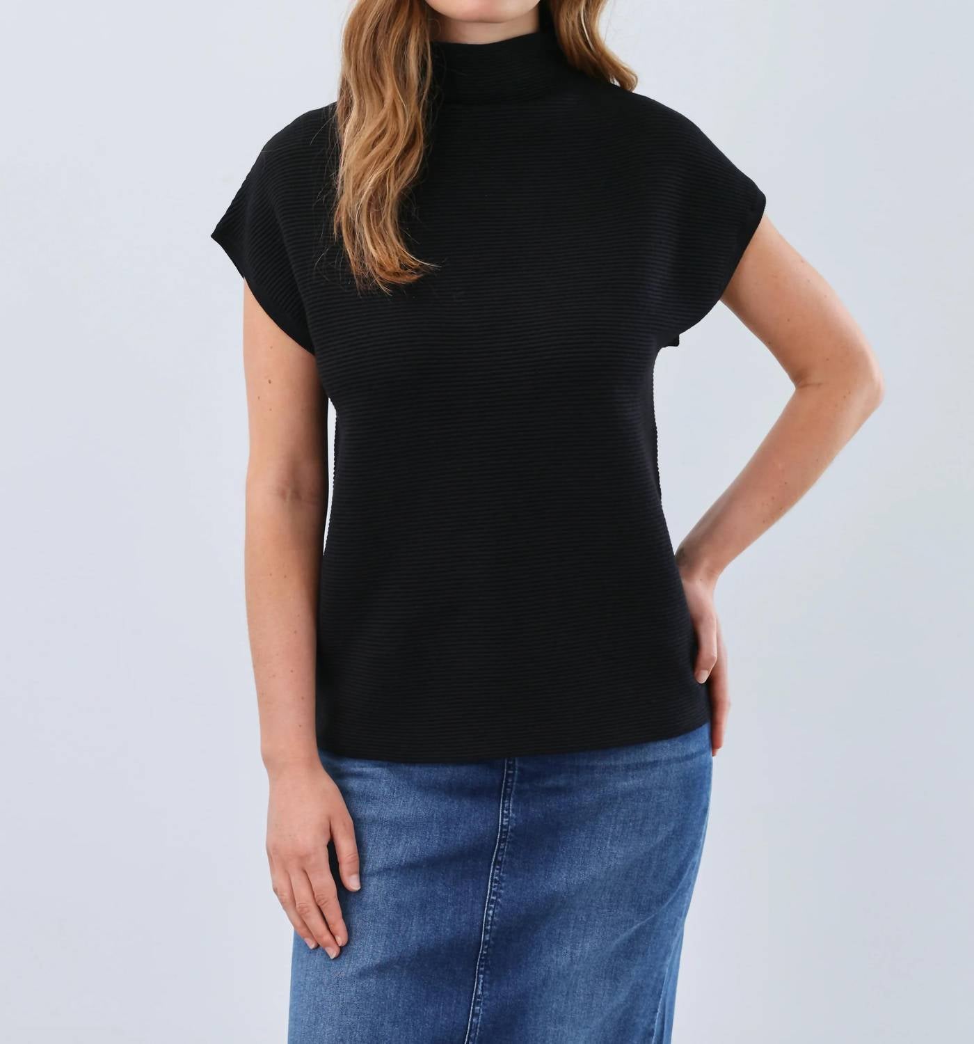 Fdj - Orianna Ottoman Cap Sleeve Sweater