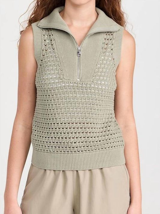 Varley - Bains Half Zip Tank Top