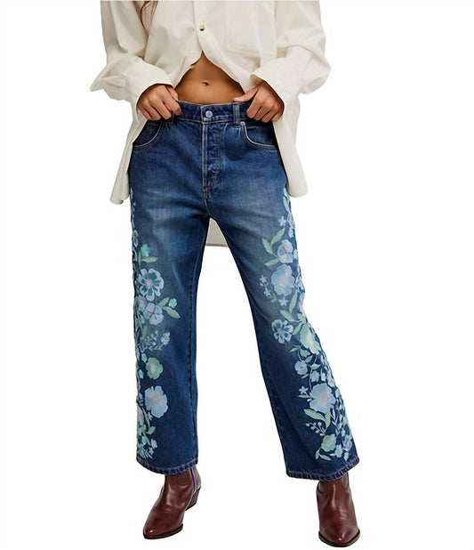 Free People - Women's Willow Floral Embroidered Jeans