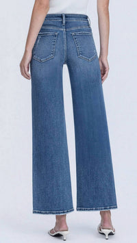 Lovervet - High Rise Ankle Wide Leg Jeans