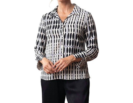 Olivia By Habitat - Crepe Georgette V-neck Buttondown Shirt