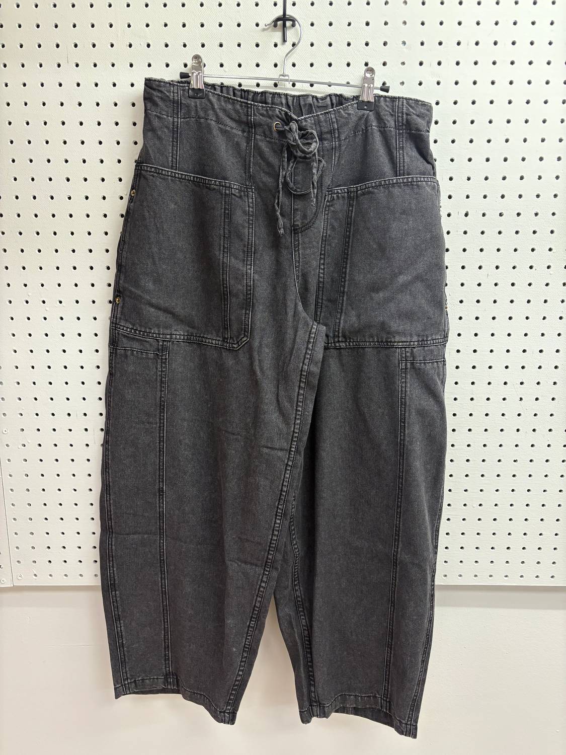 Ee:Some - Max Drawstring Denim Barrel Jeans