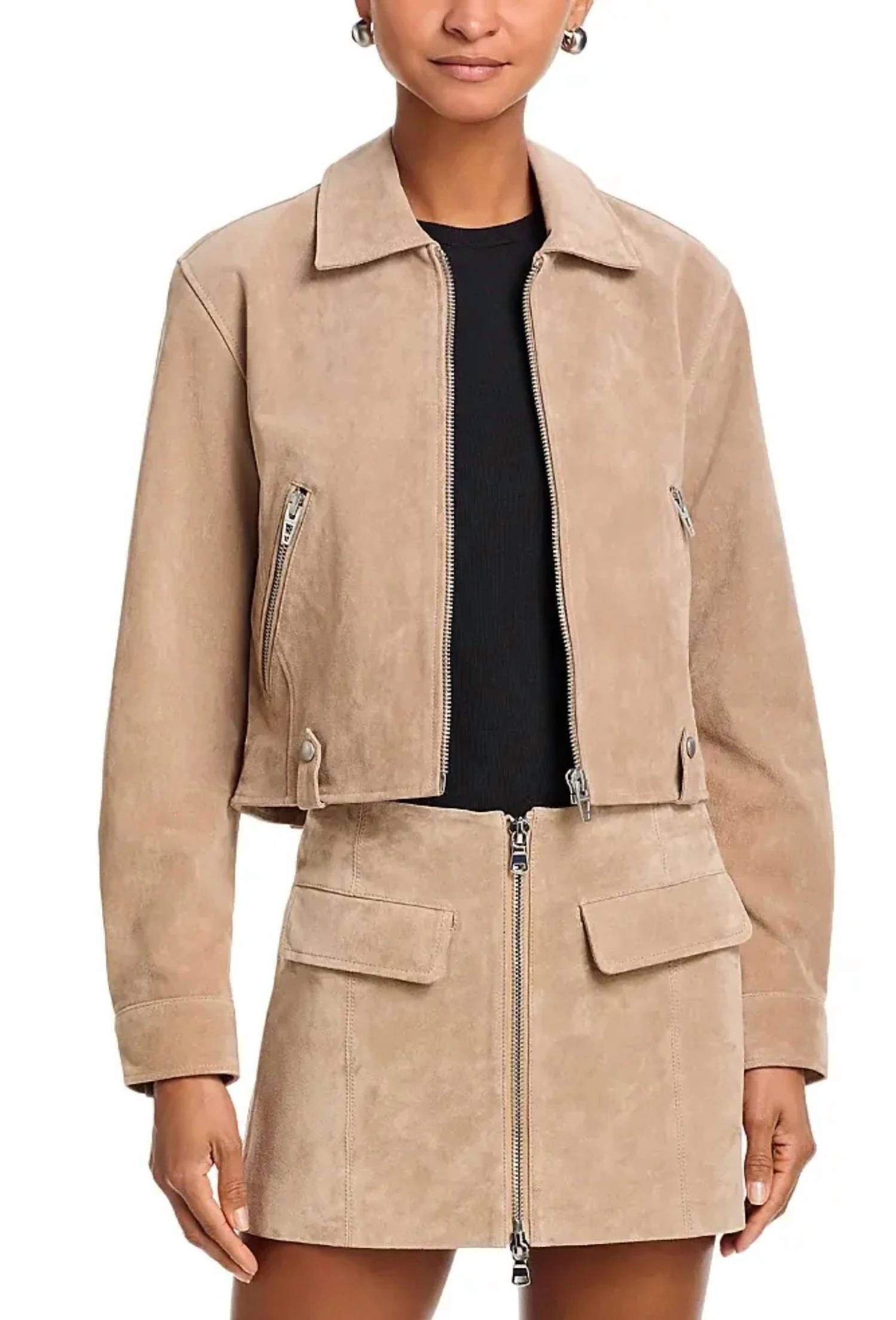 Blanknyc - Cropped Suede Jacket