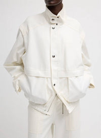 Tibi - Women's Patchwork Twill Slicker Jacket