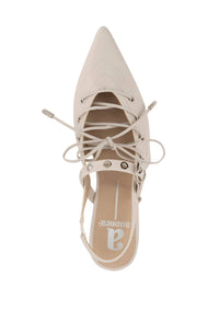 Andrea Women's Lace-up Pump in bone - women's heels - alternate view