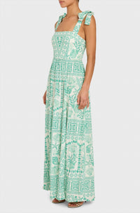 Amanda Uprichard Fredonia Maxi Dress in reef print - women's dress - alternate view