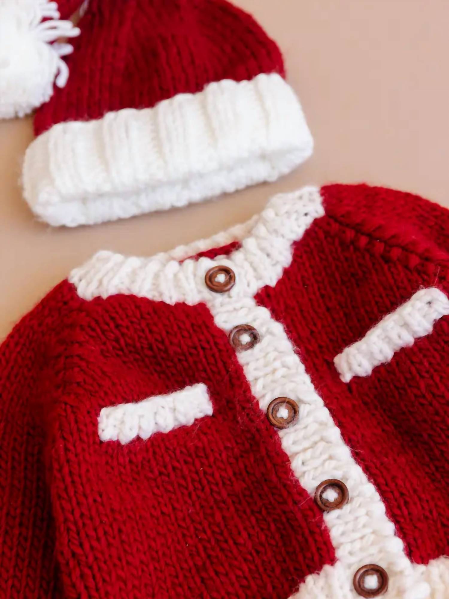 The Blueberry Hill Kid's Coco Cardigan Sweater in red - kids' sweater - view 4
