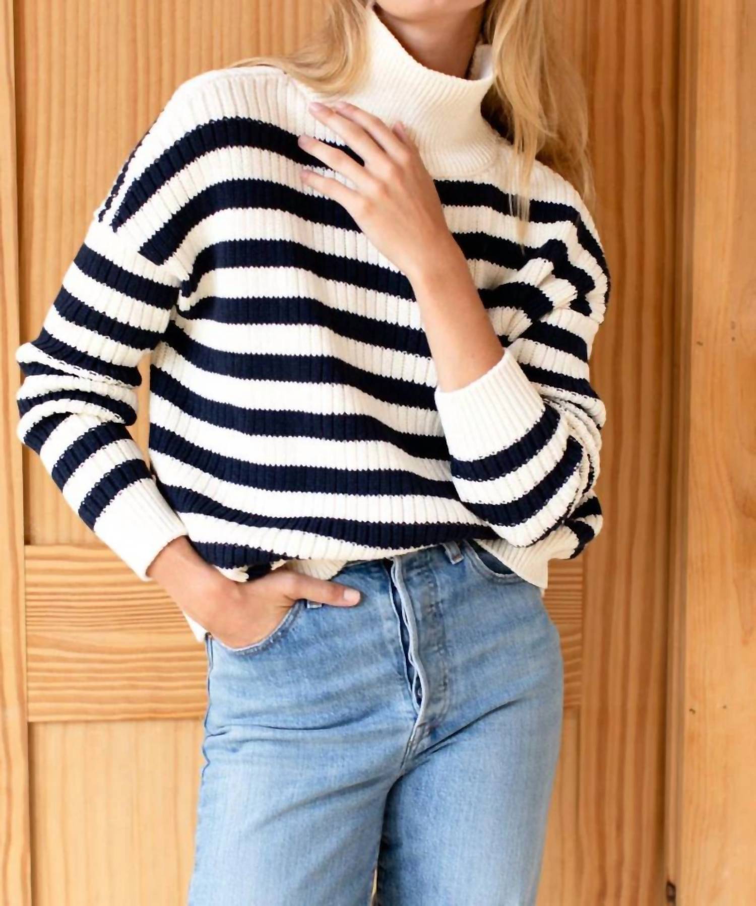 Emerson Fry - Boxy Funnel Neck Sweater
