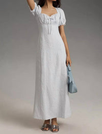 Reformation - Cherise Linen Midi Dress