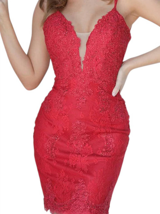 Jvn - Lace Cocktail Dress