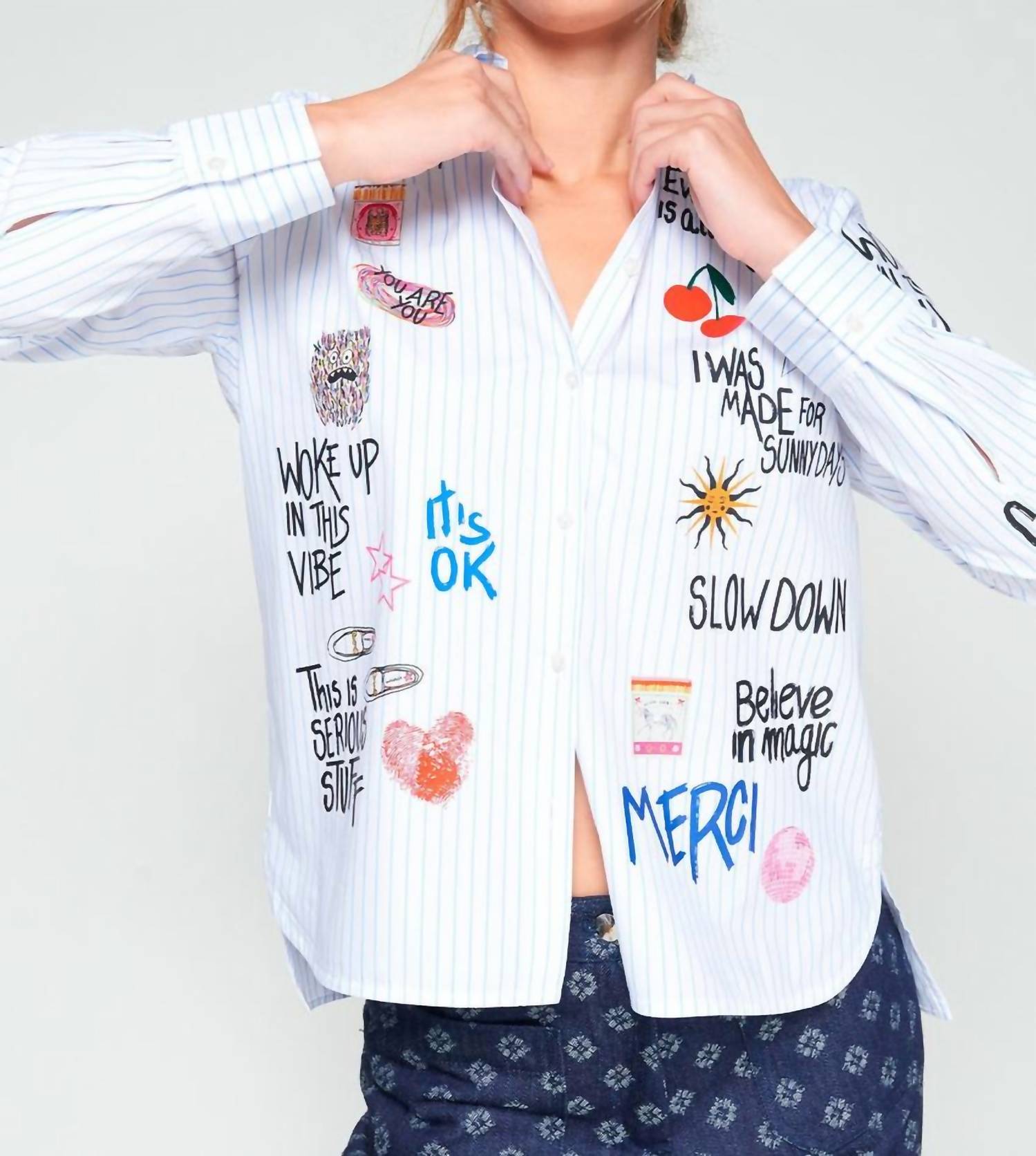 Vilagallo - Graffiti Button Down Shirt
