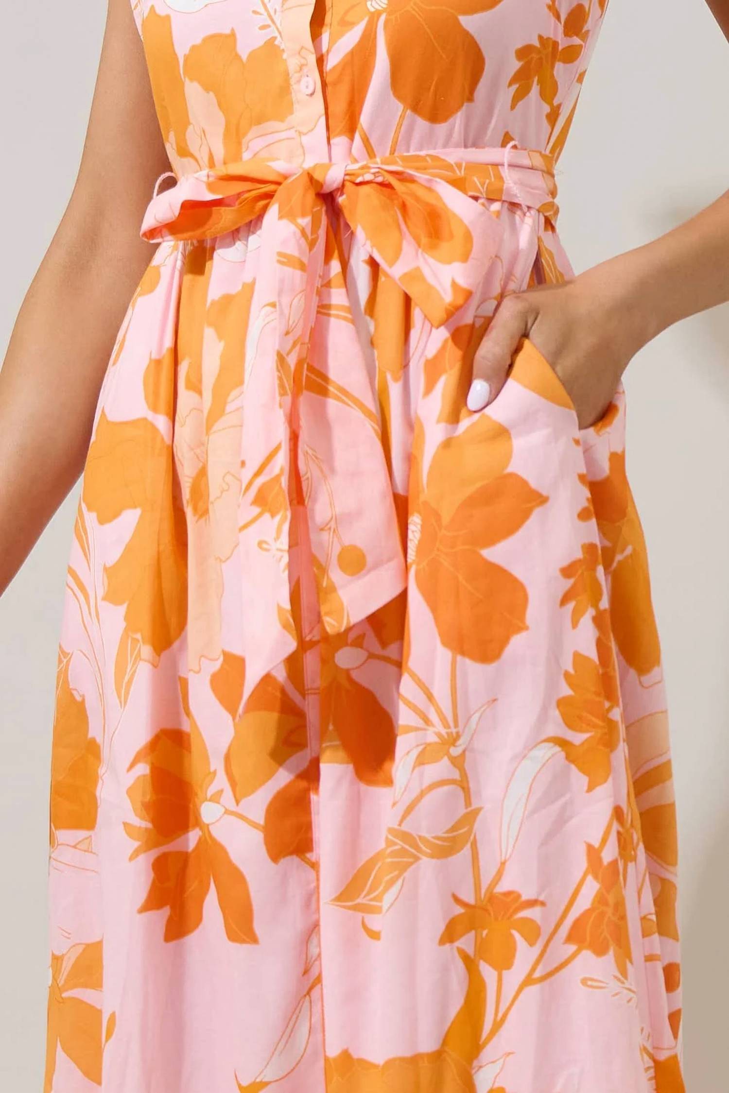 Sugarlips - Riah Button Down Maxi Dress