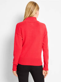 Nic + Zoe Cyra Cozy Riding Sweater in scarlet - women's sweater - view 4